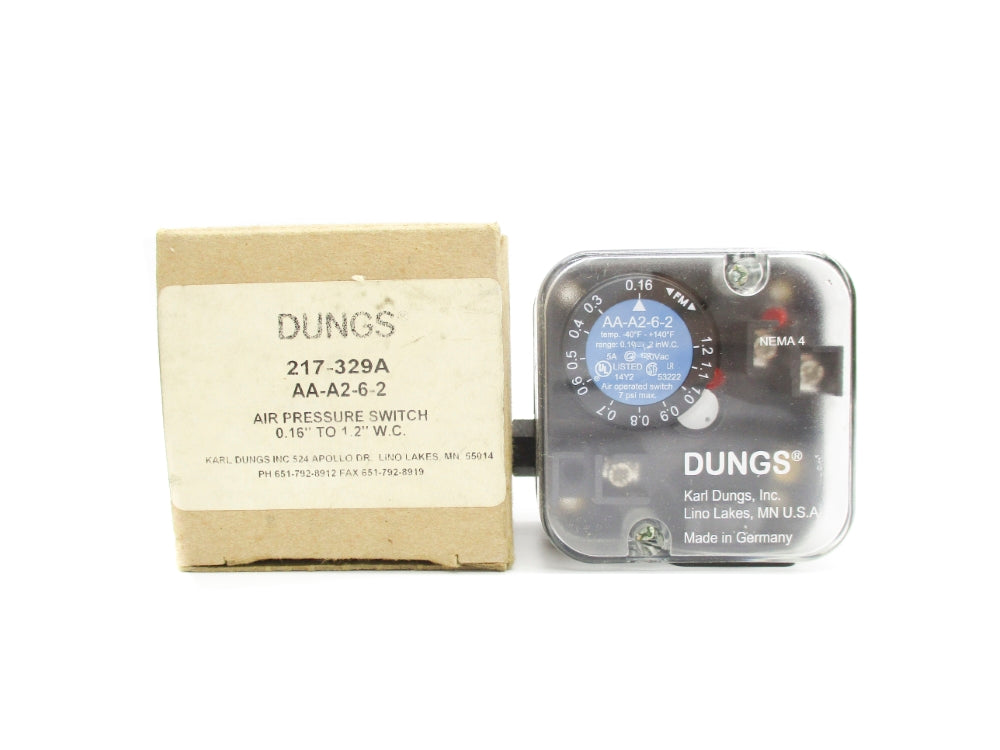 DUNGS 217-329A AA-A2-6-2 0.16"-1.2"WC NSMP