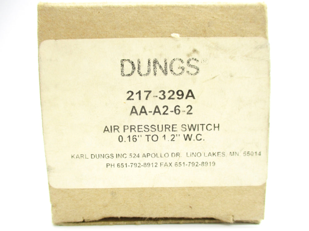 DUNGS 217-329A AA-A2-6-2 0.16"-1.2"WC NSMP