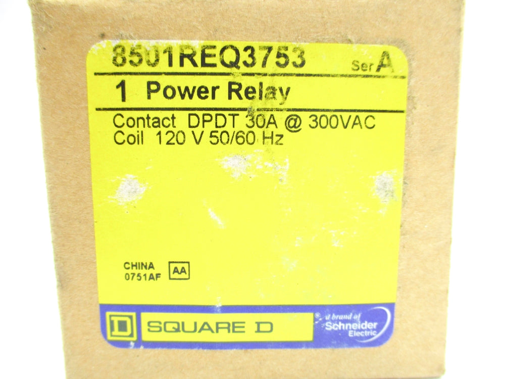 SQUARE D 8501REQ3753 SER. A 120V 30A NSMP
