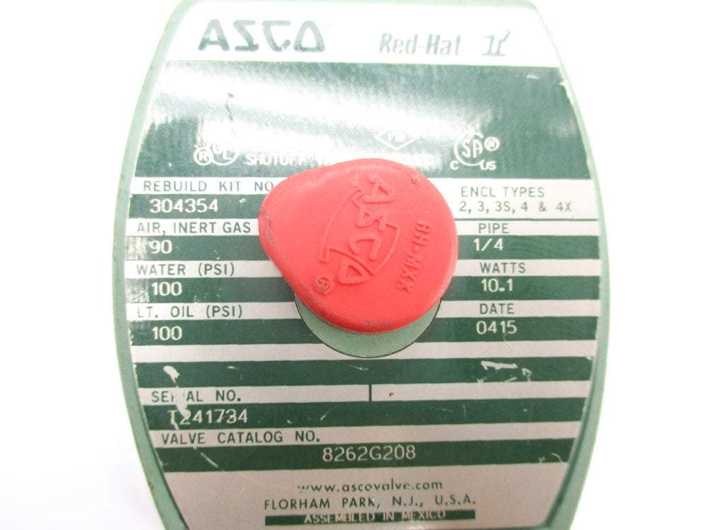 ASCO 8262G208 110/120V 100PSI 1/4" UNMP