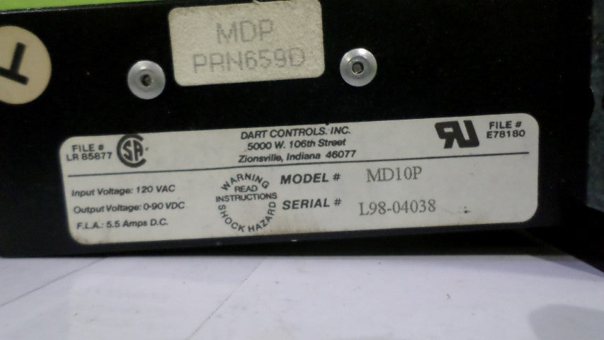 DART CONTROLS MD10P CONTROLLER *USED*