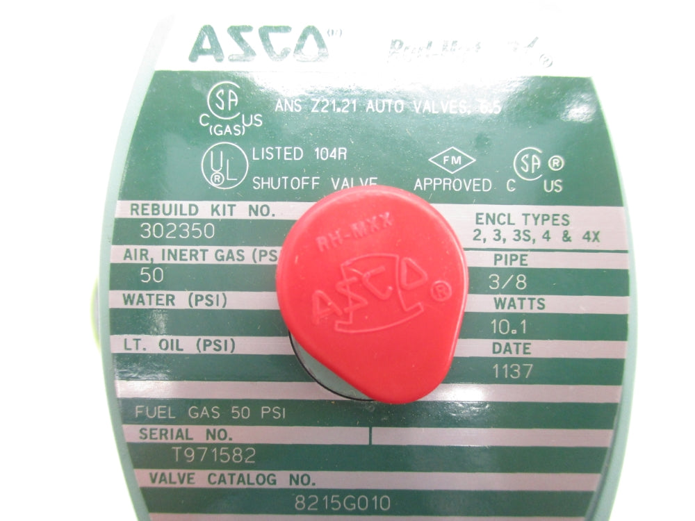 ASCO 8215G010 50PSI NSNP