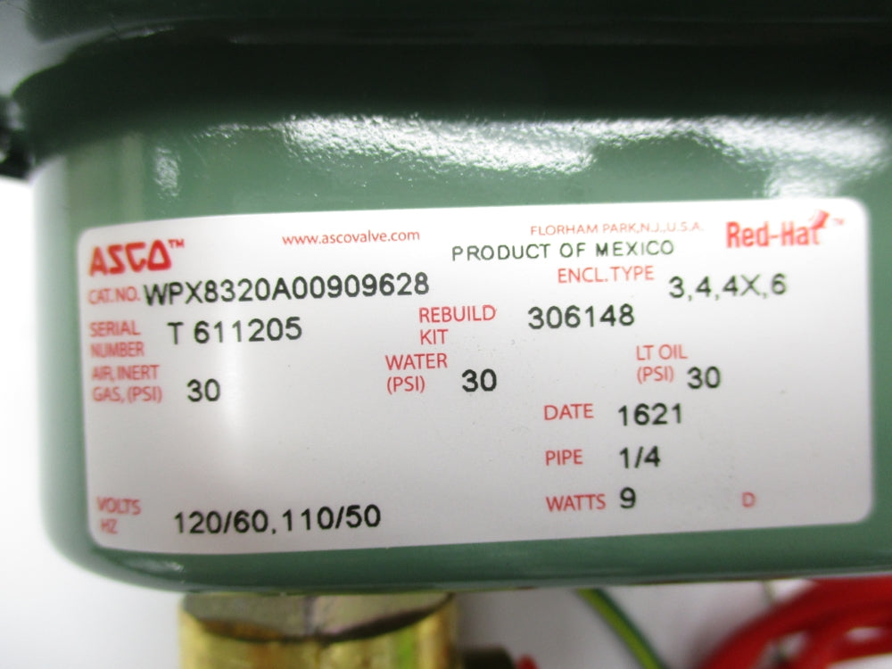 ASCO WPX8320A00909628 110/120V 30PSI NSNP
