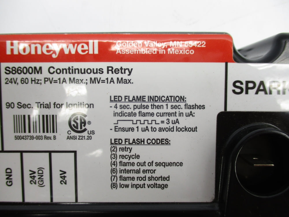 HONEYWELL S8600M NSNP