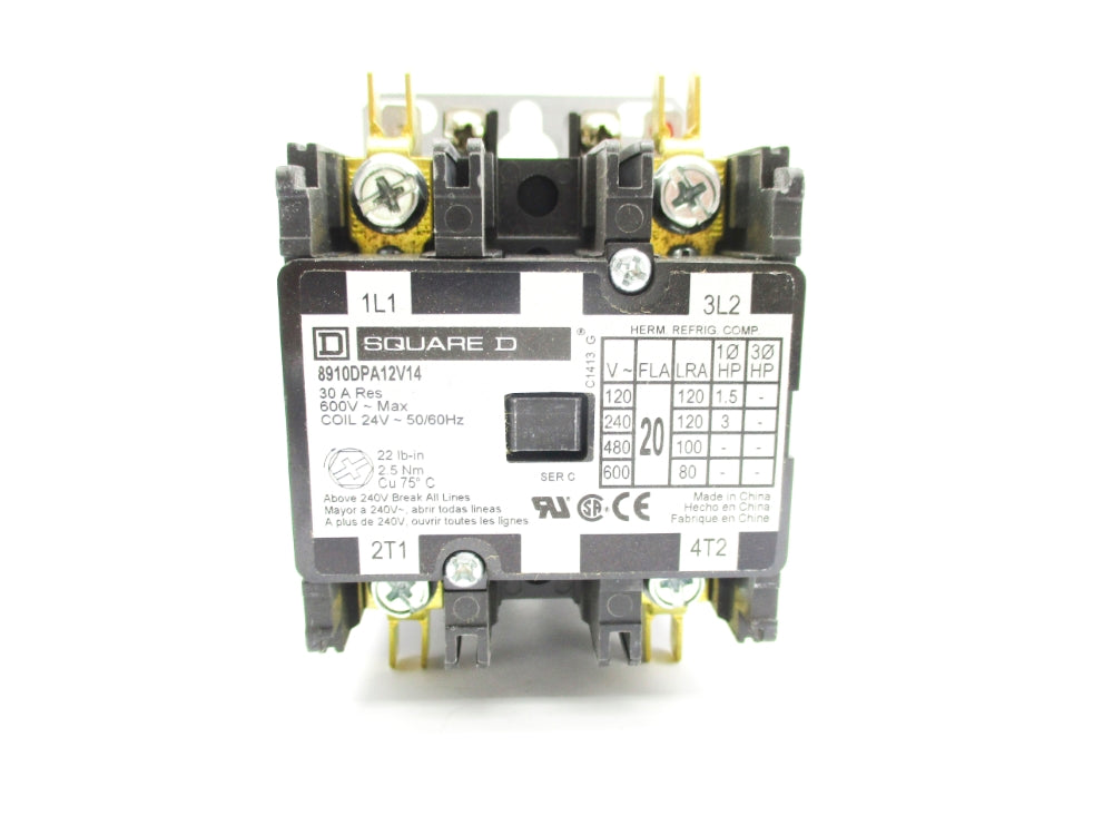 SQUARE D 8910DPA12V14 SER. C 24V NSNP