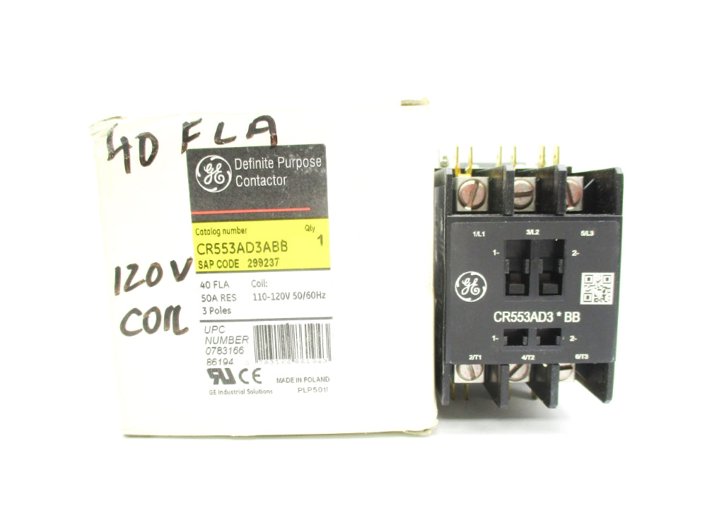 GENERAL ELECTRIC CR553AD3ABB 110/120V NSNP