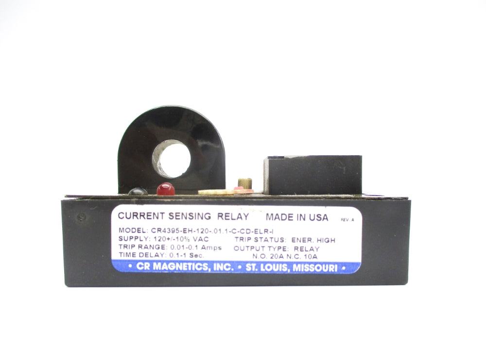 CR MAGNETICS CR4395-EH-120-.01.1-C-CD-ELR-1 120VAC 10/20A 0.1-1S UNMP