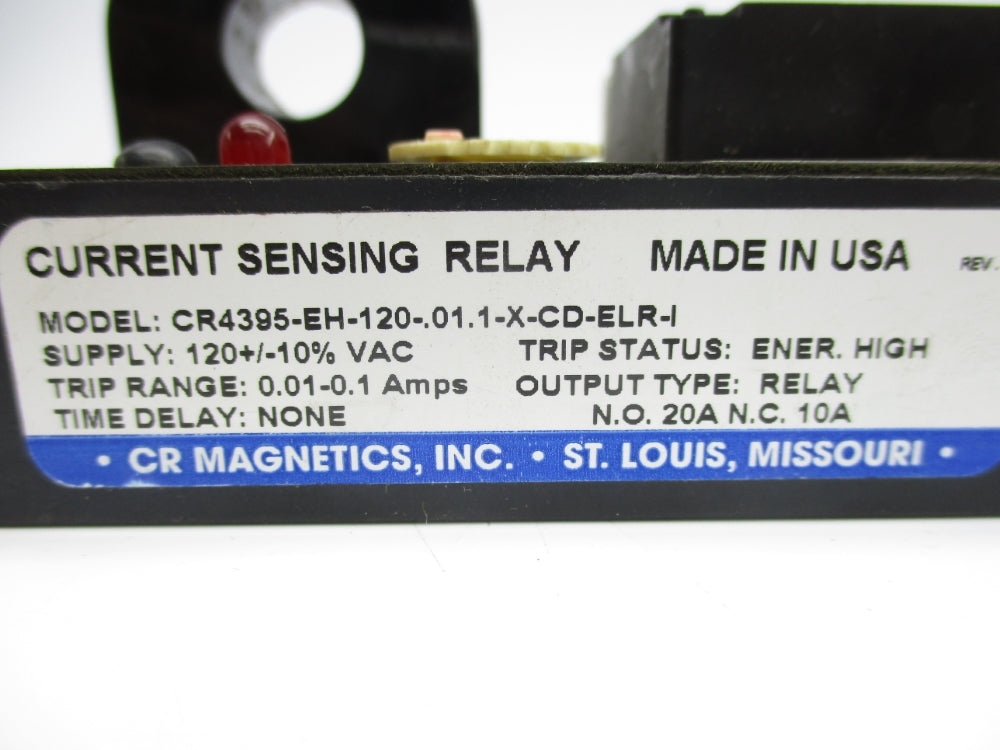 CR MAGNETICS CR4395-EH-120-.01.1-X-CD-ELR-1 120VAC 10/20A UNMP