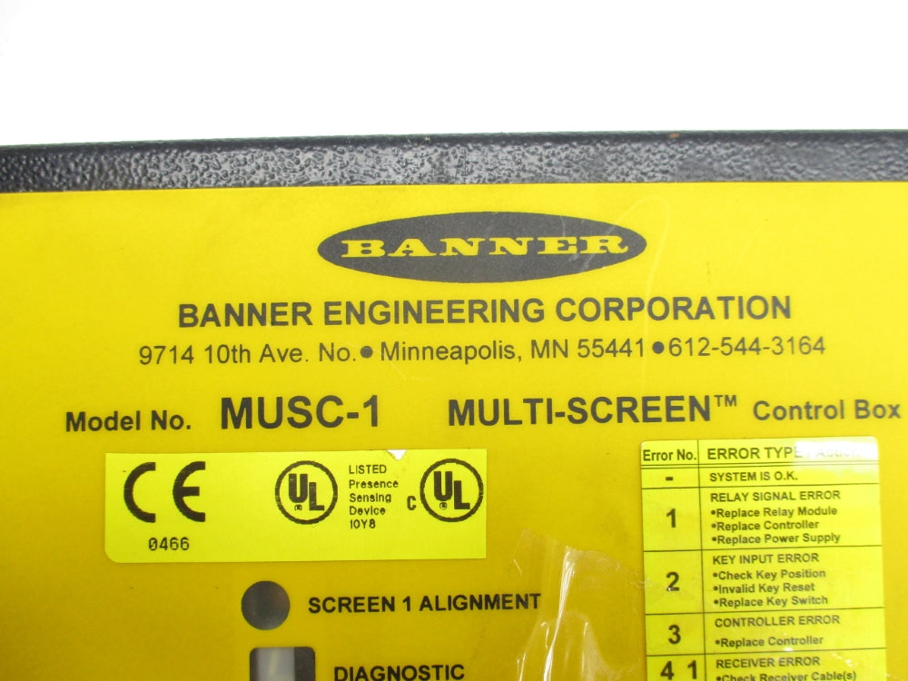 BANNER ENGINEERING MUSC-1 UNMP