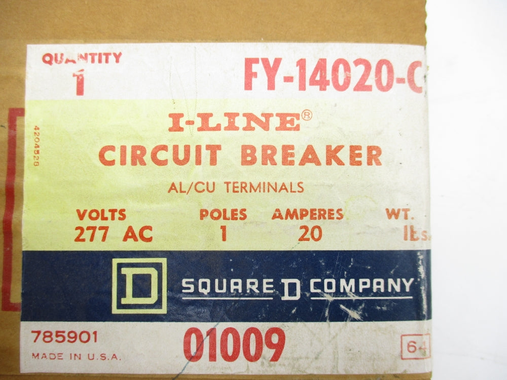 SQUARE D FY14020C 277VAC 20A NSFS