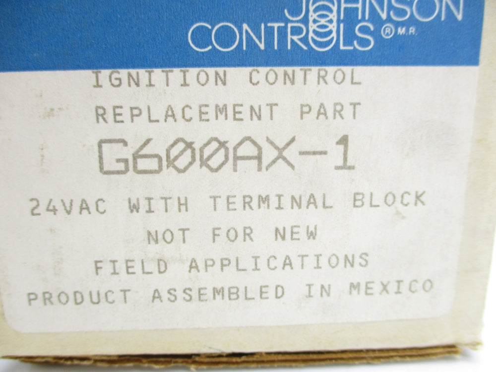 JOHNSON CONTROLS G600AX-1 NSMP
