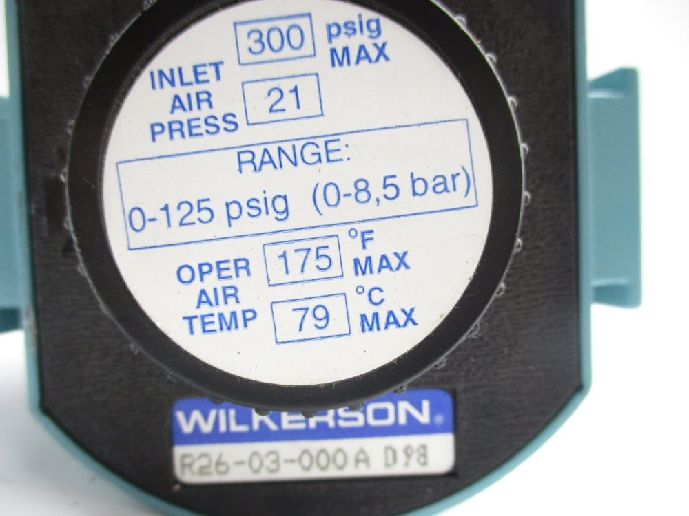 WILKERSON R26-03-000A 300PSIG NSNP