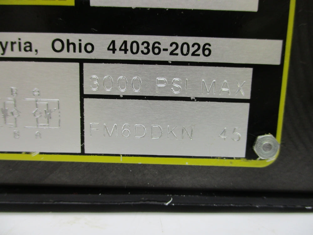 PARKER FM6DDKN45 3000PSI NSNP