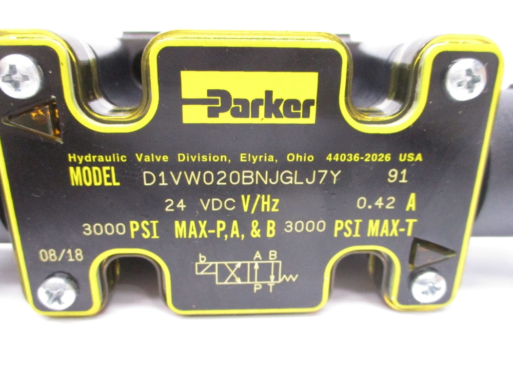 PARKER D1VW020BNJGLJ7Y91 24VDC 3000PSI NSNP
