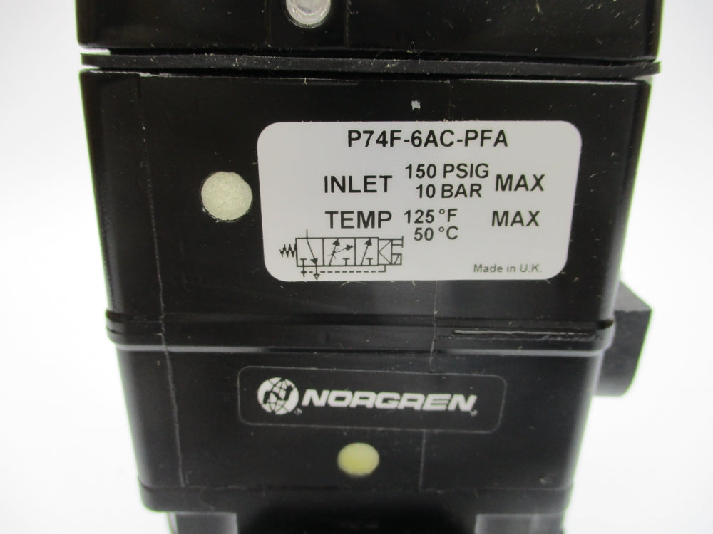 NORGREN P74F-6AC-PFA 150PSIG 24VDC NSNP