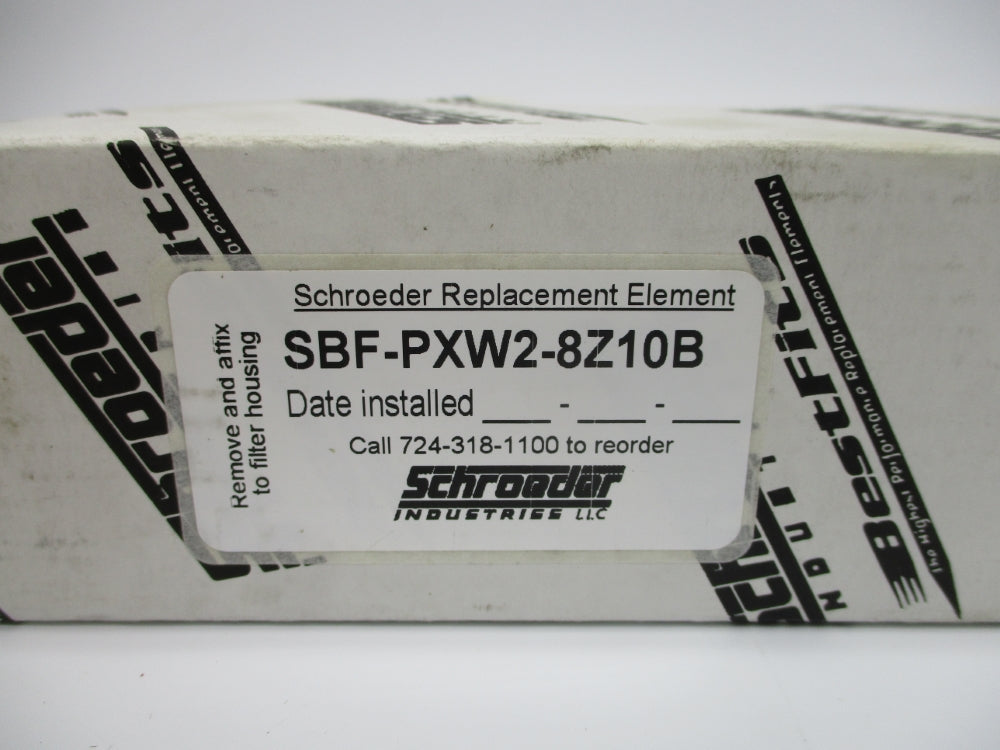 SCHROEDER SBF-PXW2-8Z10B NSMP