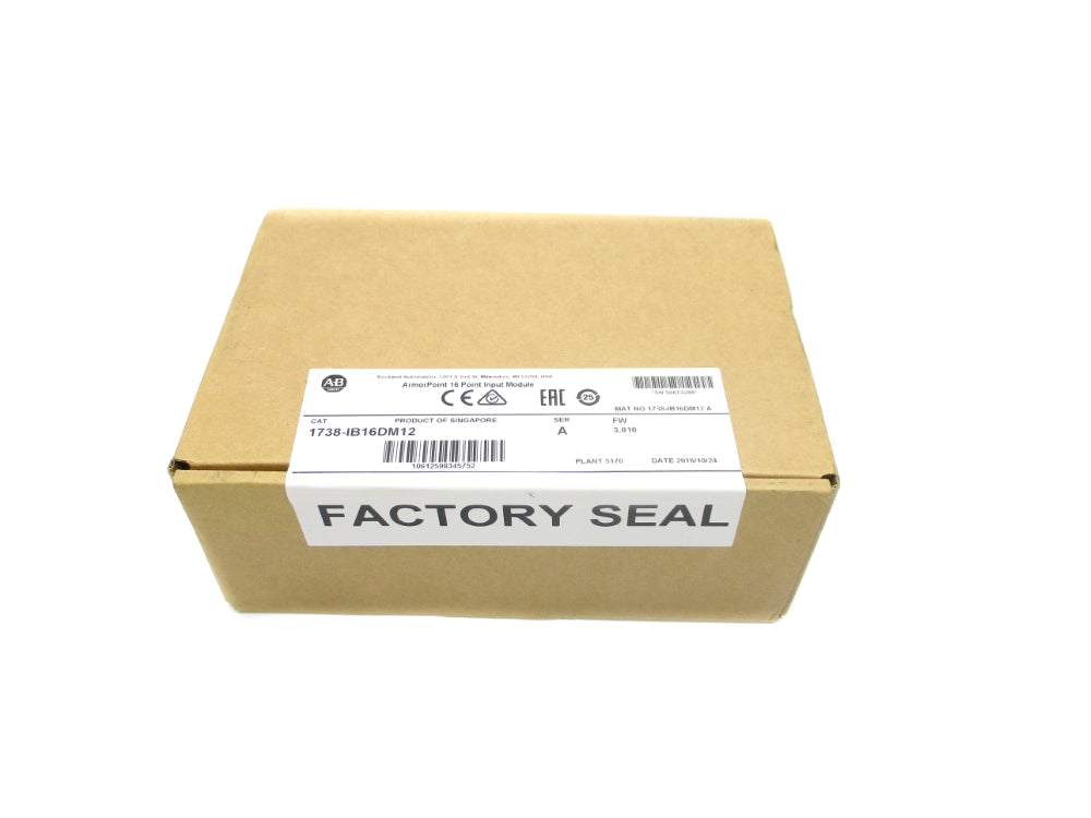 ALLEN BRADLEY 1738-IB16DM12 SER. A F/W 3.010 DATE: 2016 NSFS