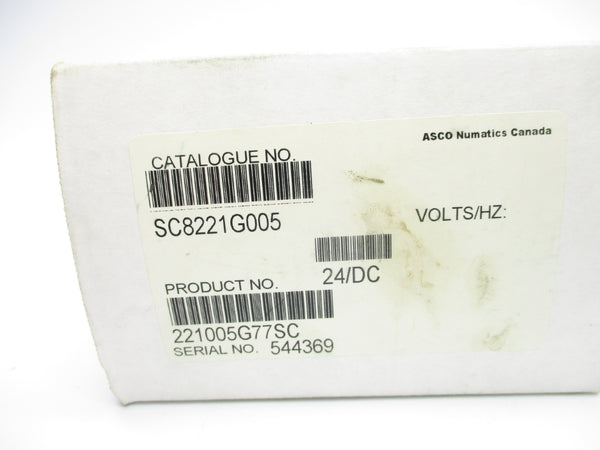 ASCO SC8221G005 24/DC 5-125PSI NSMP