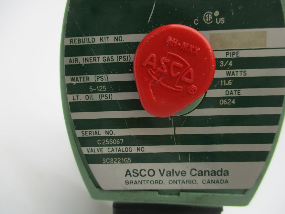 ASCO SC8221G5 24/DC 5-125PSI NSNP