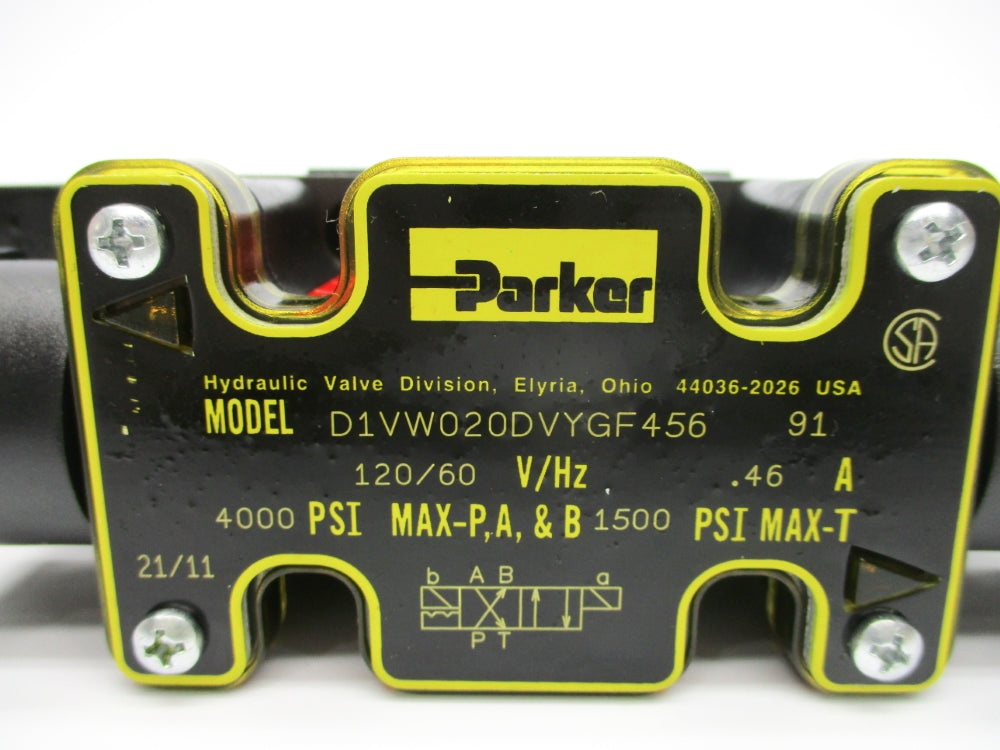 PARKER D1VW020DVYGF45691 120V 4000PSI NSNP