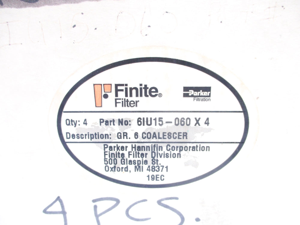 PARKER 6IU15-060X4 (PKG OF 4) NSMP