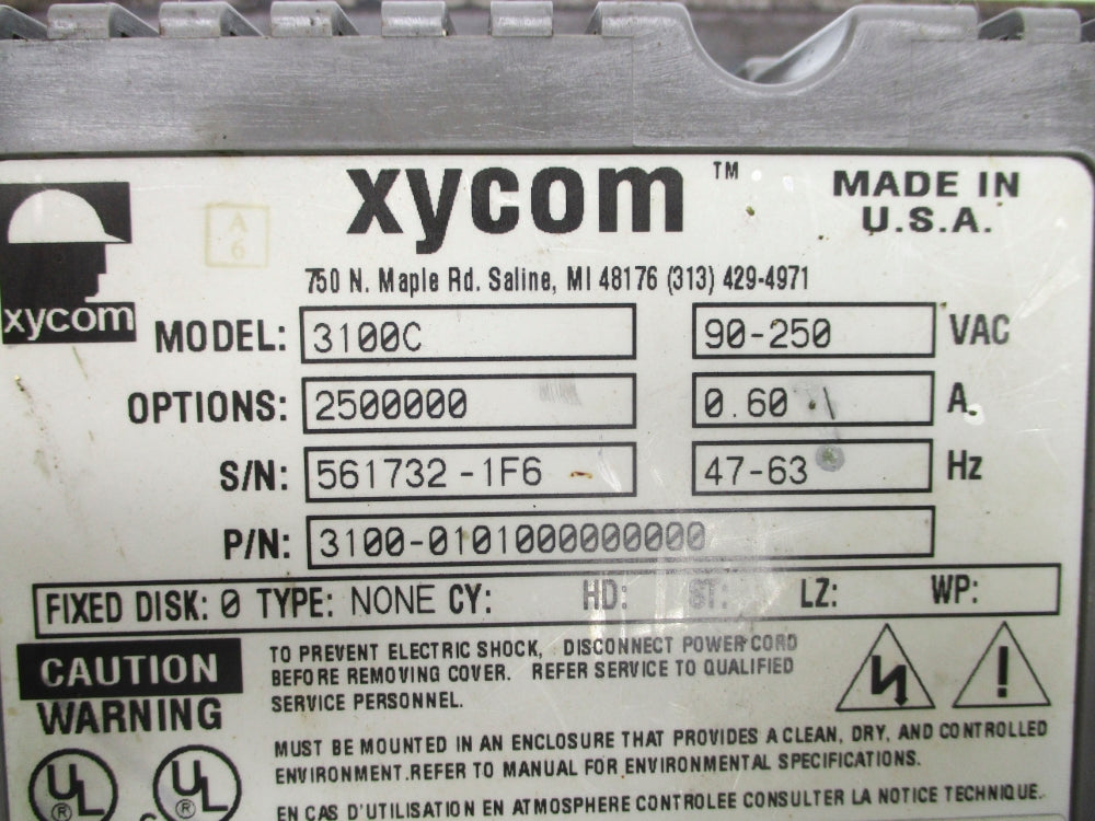XYCOM 3100C UNMP