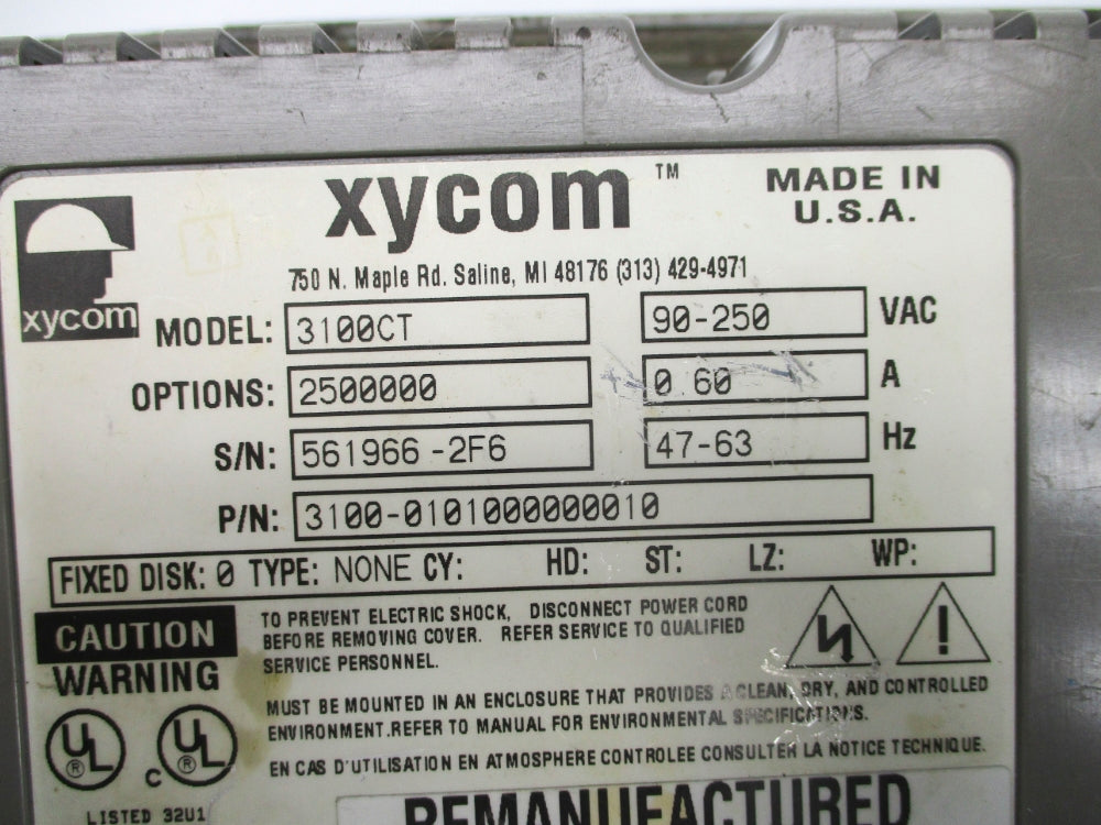 XYCOM 3100CT (AS PICTURED) REMAN