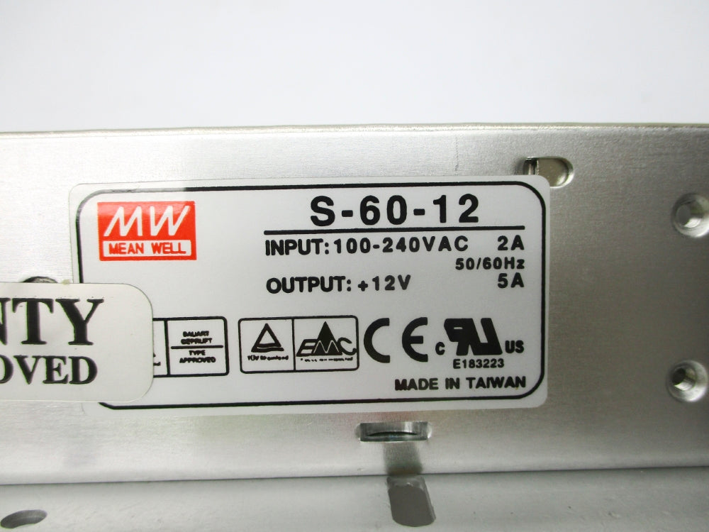 MEAN WELL S-60-12 100-240VAC 2A NSNP
