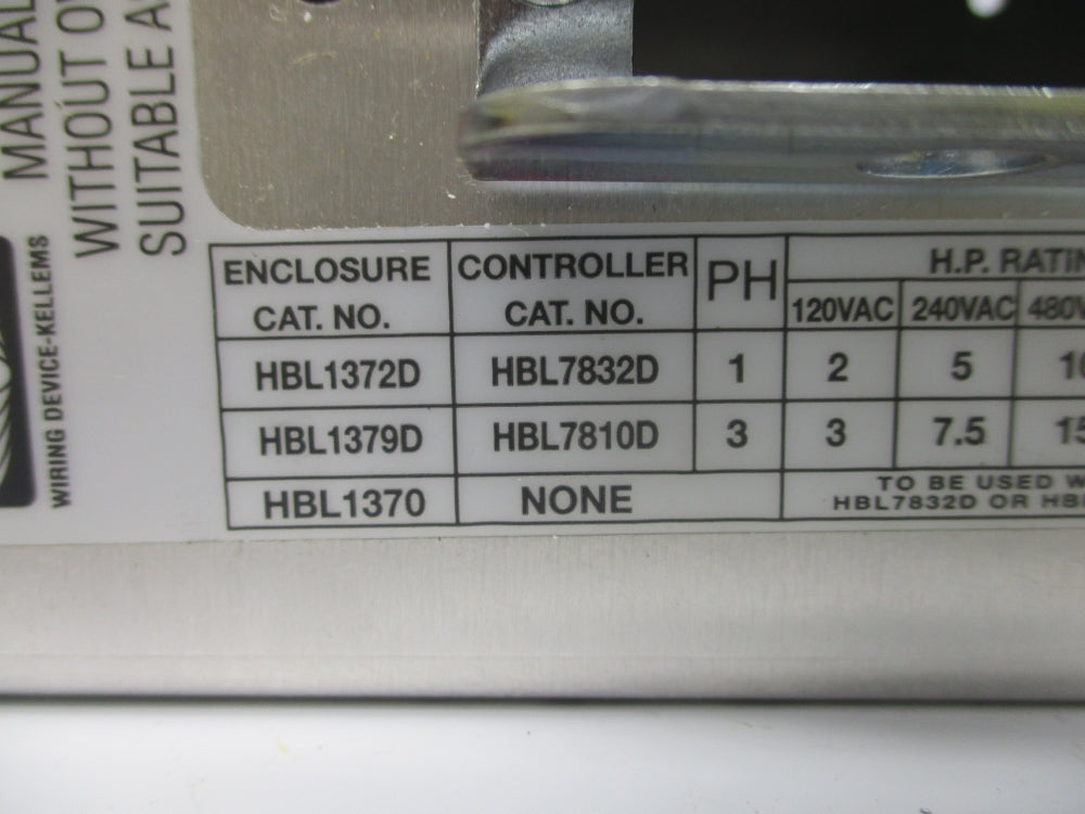 HUBBELL HBL1372D (AS PICTURED) NSNP