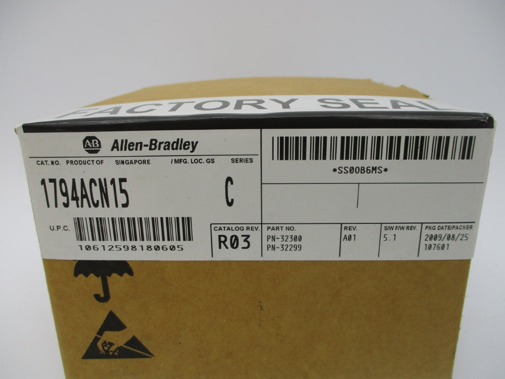 ALLEN BRADLEY 1794-ACN15 SER. C F/W 5.1 DATE: 2009 NSFS