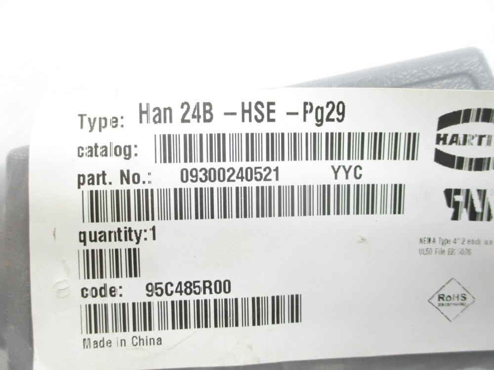HARTING 09300240521 HAN24B-GS-29 NSMP