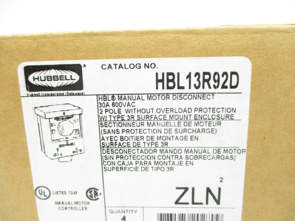 HUBBELL HBL13R92D NSMP