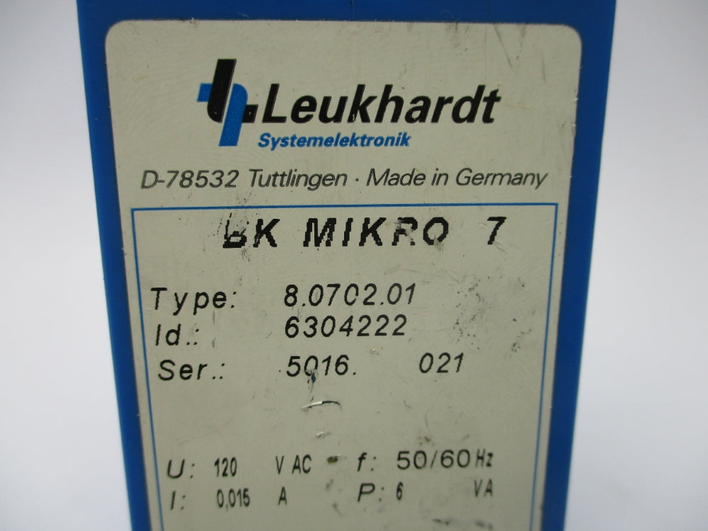 LEUKHARDT 6304222 8.0702.01 120VAC NSNP