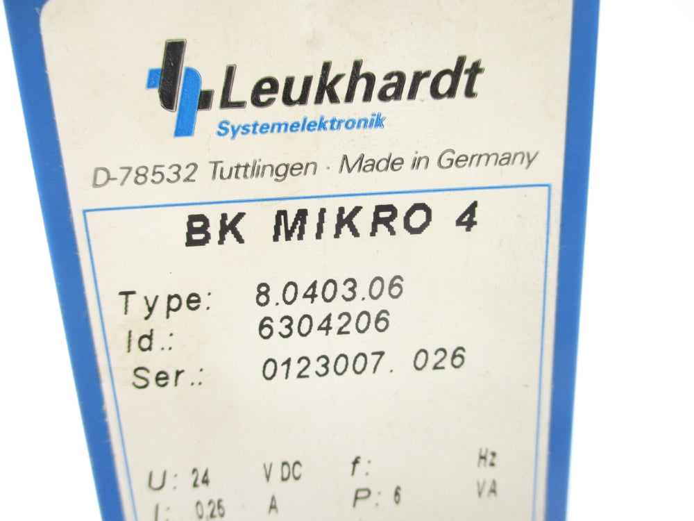 LEUKHARDT 6304206 8.0403.06 24VDC NSNP