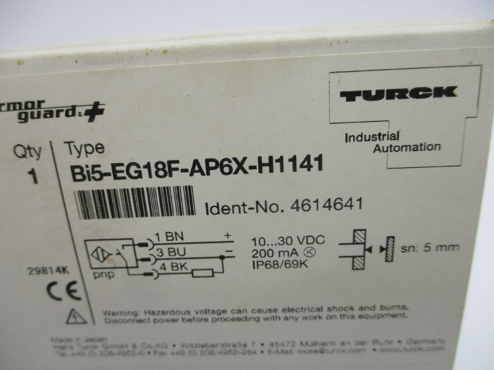 TURCK BI5-EG18F-AP6X-H1141 4614641 NSMP