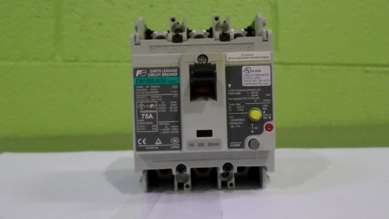 FUJI ELECTRIC EW100EAGU EARTH LEAKER CIRCUIT BREAKER *NEW NO BOX*