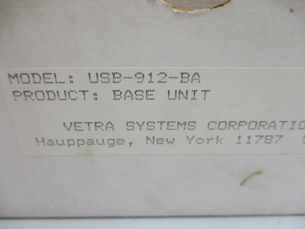 VETRA SYSTEMS USB-912-BA NSMP