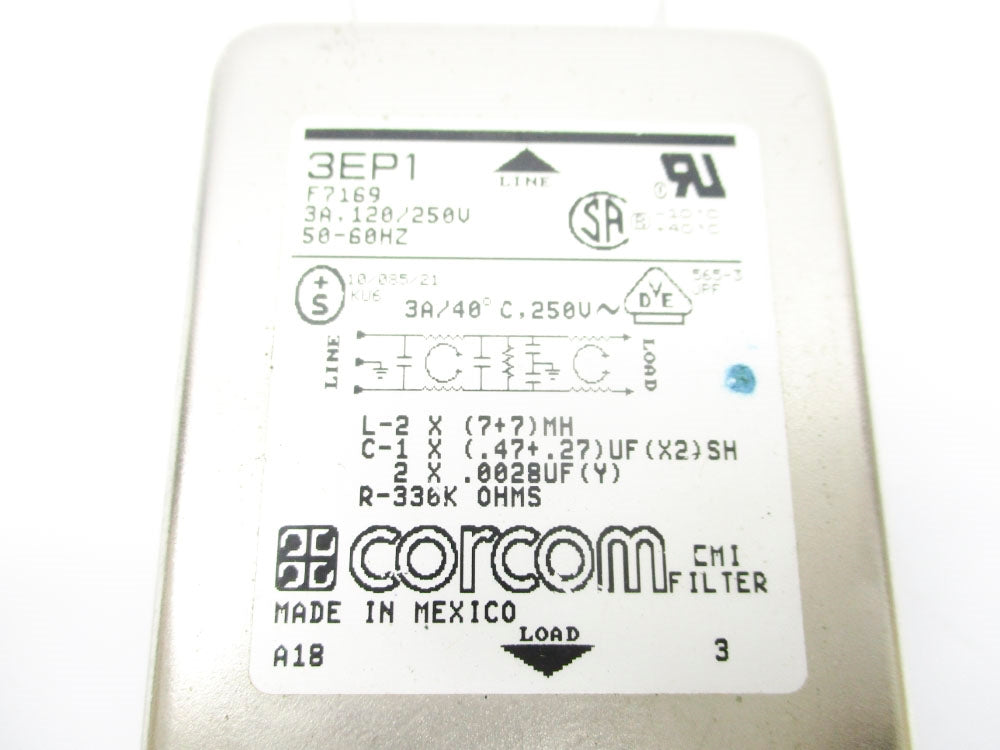 CORCOM 3EP1 3A 120/250V UNMP