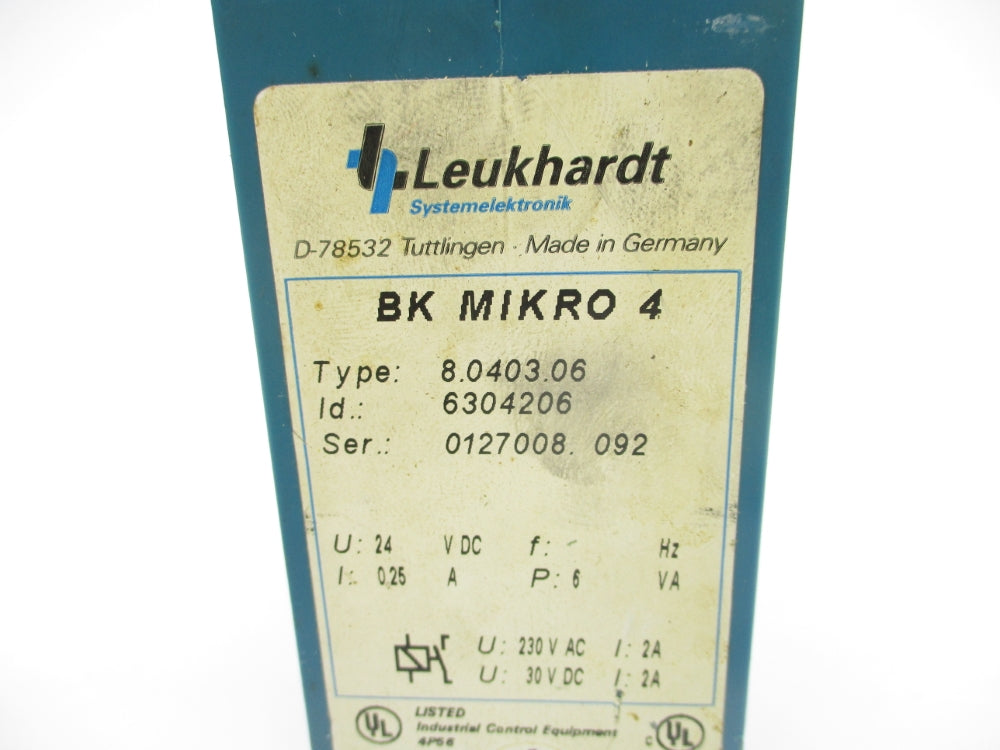 LEUKHARDT 6304206 8.0403.06 24VDC 2A UNMP