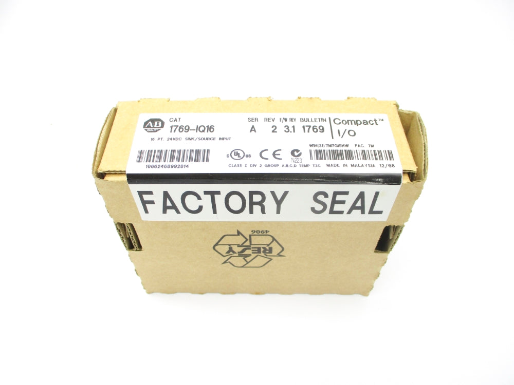 ALLEN BRADLEY 1769-IQ16 SER. A F/W 3.1 DATE: 2008 NSFS