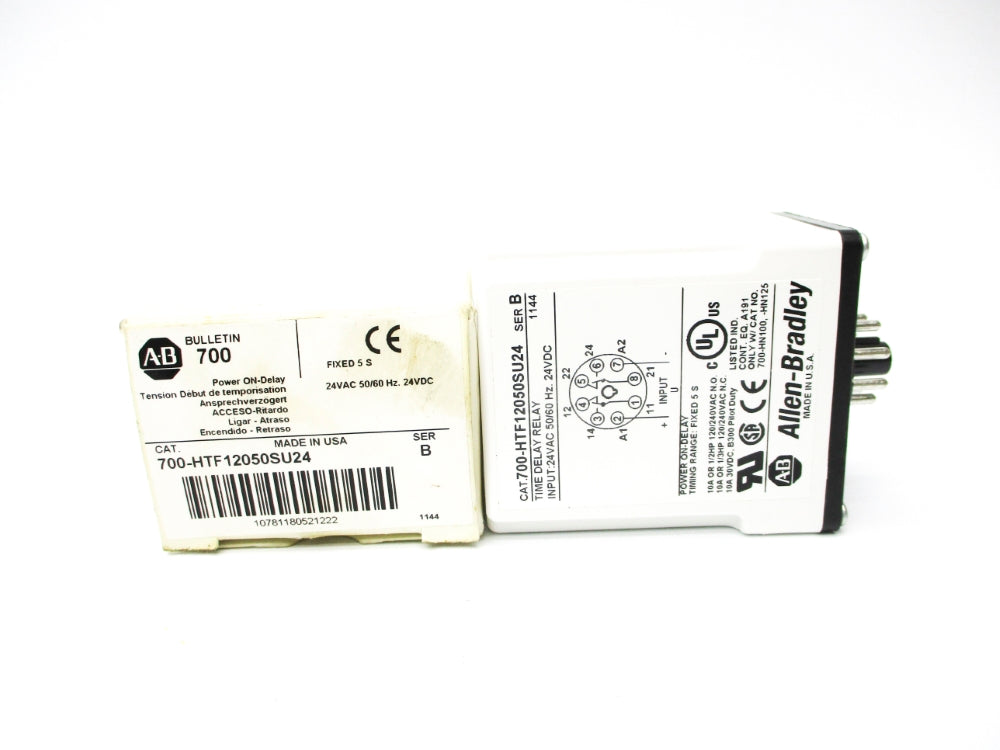 ALLEN BRADLEY 700-HTF12050SU24 SER. B 24VAC/DC 10A (WH) NSMP