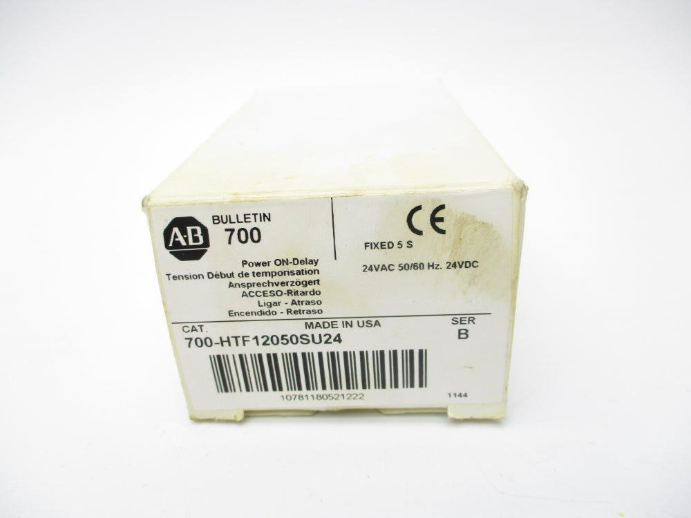 ALLEN BRADLEY 700-HTF12050SU24 SER. B 24VAC/DC 10A (WH) NSMP