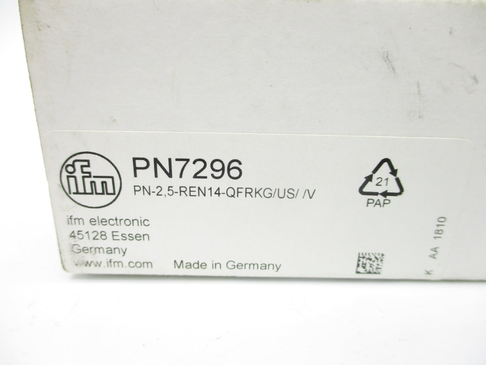 IFM EFECTOR PN-2,5-REN14-QFRKG/US/V PN7296 NSMP