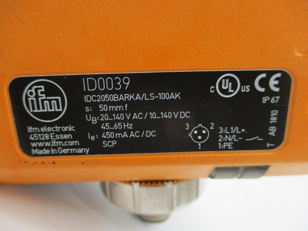 IFM EFECTOR IDC2050BARKA/LS-100AK ID0039 20-140VAC NSNP