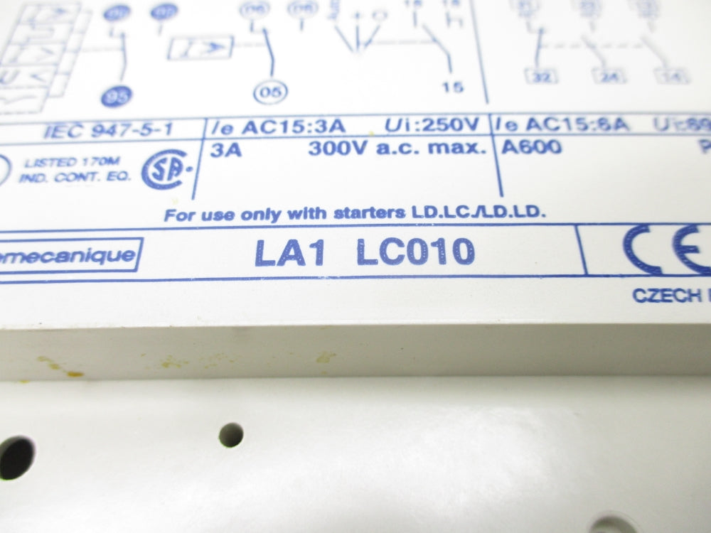 TELEMECANIQUE LA1LC010 300VAC 3A NSNP