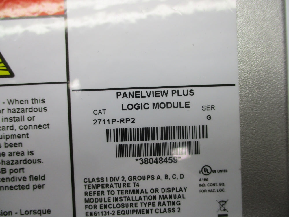 ALLEN BRADLEY 2711P-RP2 SER. G NSNP