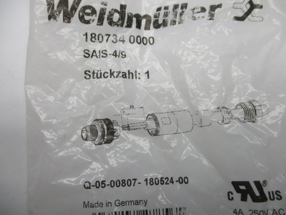 WEIDMULLER SAIS-4/9 1807340000 NSMP