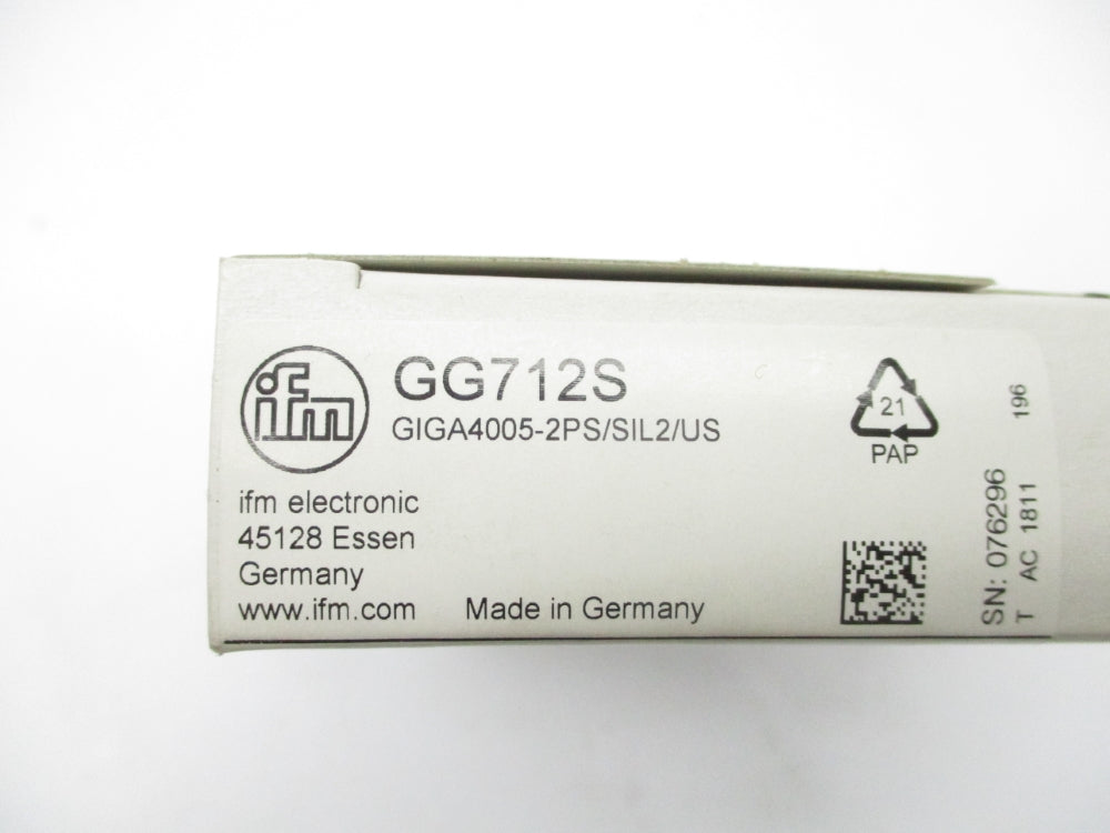 IFM EFECTOR GIGA4005-2PS/SIL2/US GG712S NSFS
