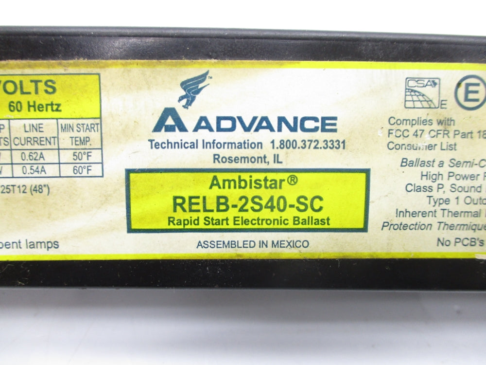 ADVANCE RELB-2S40-SC UNMP