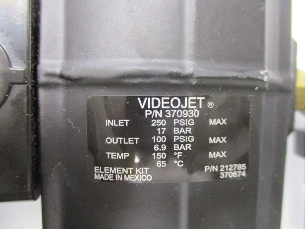 VIDEOJET 370930 250PSI NSMP